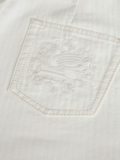 Shop Etro Five-pocket Jeans In Bianco