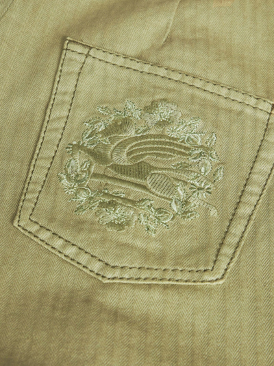 Shop Etro Five-pocket Jeans In Verde