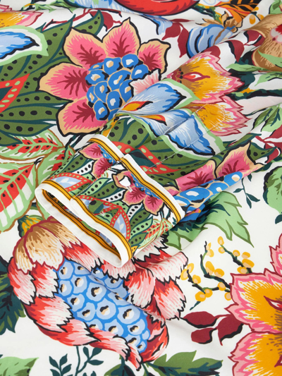 Shop Etro Shirt In Silk Crepe De Chine In Multicolore