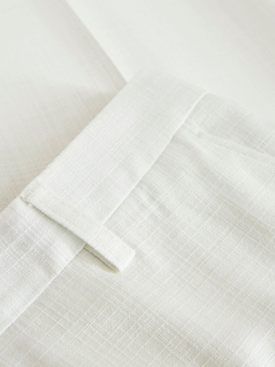 Etro Tailored White Trousers With Flared Hem In Bianco