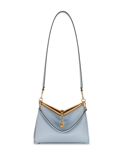 Shop Etro Sky Blue Medium Vela Shoulder Bag