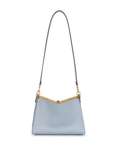 Shop Etro Sky Blue Medium Vela Shoulder Bag