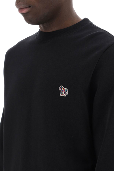 Shop Ps By Paul Smith Zebra Logo Sweatshirt With Zebra Logo In Black (black)