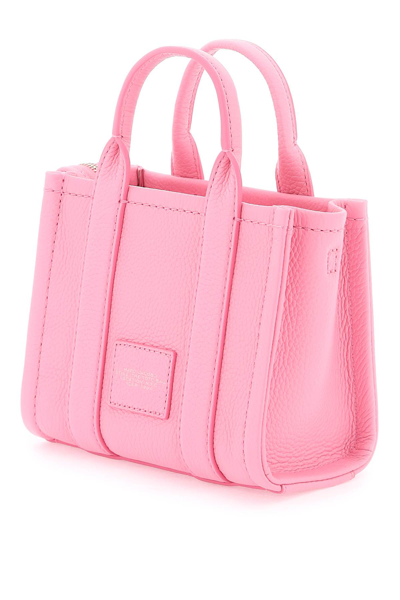Shop Marc Jacobs The Leather Mini Tote Bag In Petal Pink (pink)