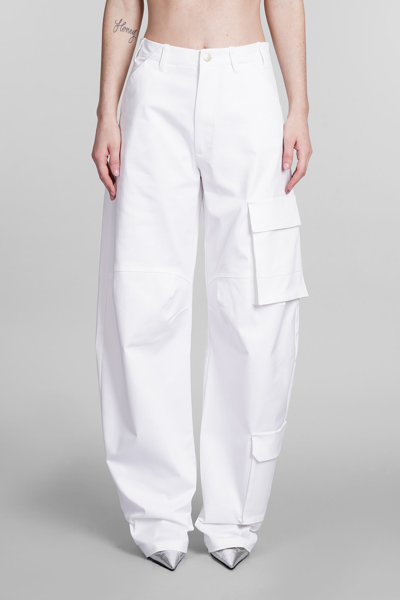 Shop Darkpark Rose Pants In White Cotton