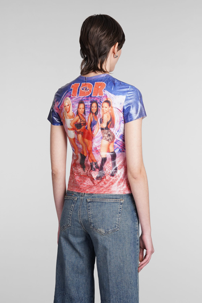 Shop Diesel T-shirt In Multicolor Polyester