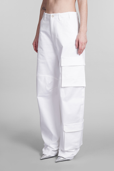 Shop Darkpark Rose Pants In White Cotton
