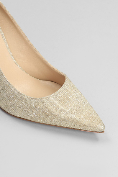 Shop Roberto Festa Caterine Pumps In Gold Glitter