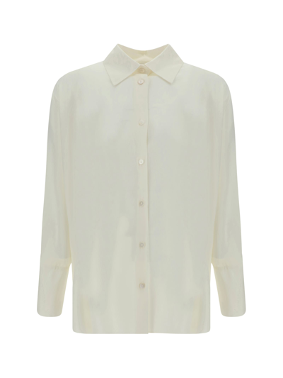 Shop Ella Kimono Shirt In Bianco 1005
