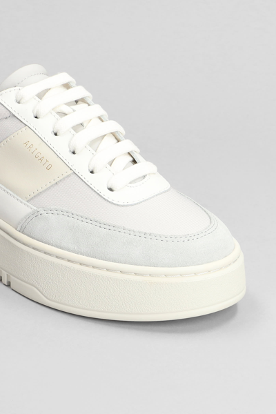 Shop Axel Arigato Orbit Sneakers In Grey Suede And Fabric