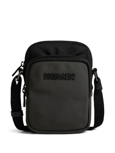 Shop Dsquared2 Black Logo-detail Crossbody Bag