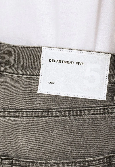 Shop Department 5 Bally Straight-leg Washed Jeans In Gray