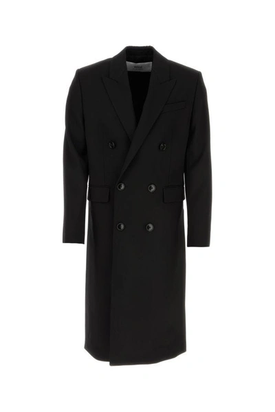 Shop Ami Alexandre Mattiussi Ami Man Black Wool Coat