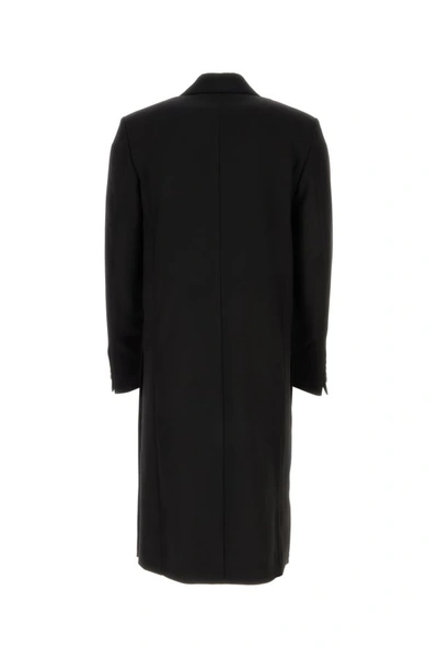 Shop Ami Alexandre Mattiussi Ami Man Black Wool Coat