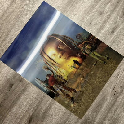 Pre-owned Travis Scott Astroworld Lenticular Poster In Blue