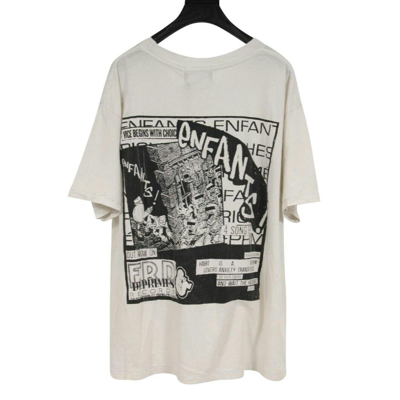 Pre-owned Enfants Riches Deprimes White Erd Records T Shirt - 01668