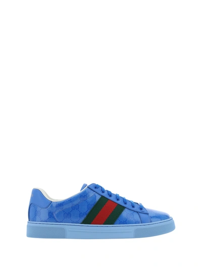 Shop Gucci Men Ace Sneakers In Multicolor