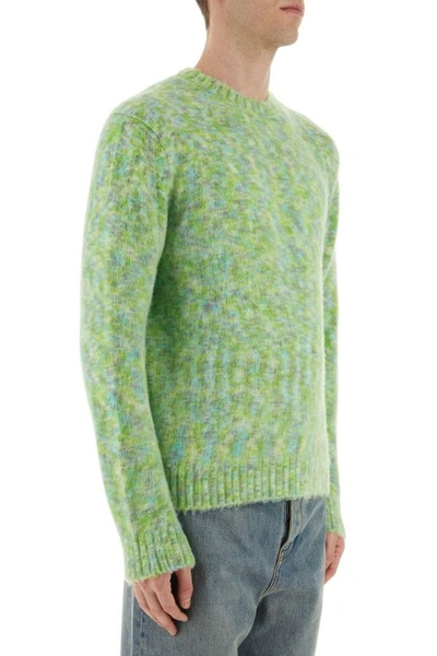 Shop Loewe Man Multicolor Wool Blend Sweater