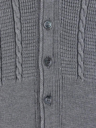 Thom Browne Cardigan  Men Color Grey In Multicolor