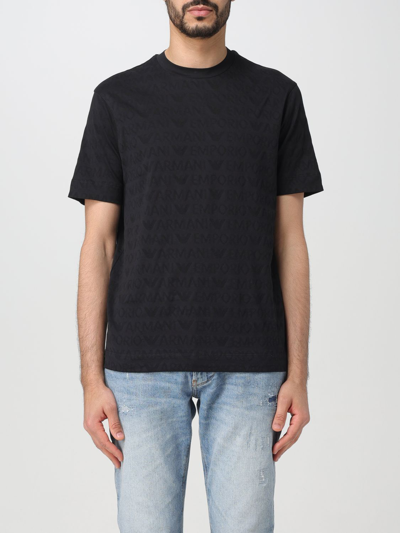 Shop Emporio Armani T-shirt  Men Color Black