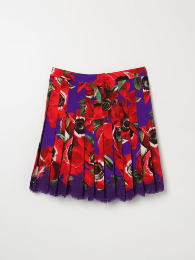 Shop Dolce & Gabbana Skirt  Kids Color Red