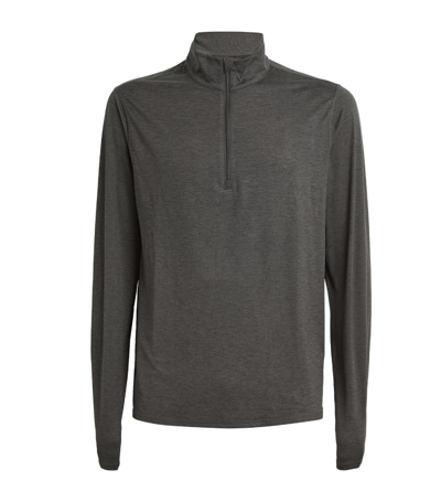 Shop Vuori Ease Performance 2.0 Half-zip Sweatshirt In Grey