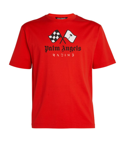 Shop Palm Angels X Moneygram Haas F1 Team Graphic T-shirt In Multi
