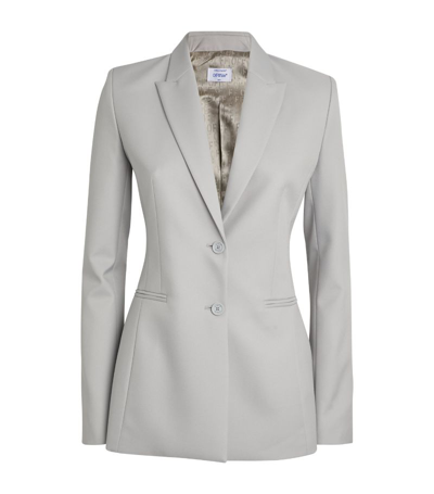 Shop Off-white Single-breasted Corporate Blazer In Blue