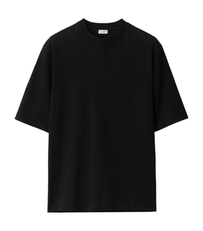 Shop Burberry Cotton Pear Print T-shirt In Black