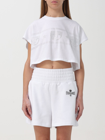 Shop Chiara Ferragni T-shirt  Woman Color White