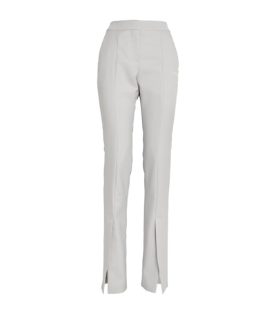 Shop Off-white Slim-fit Corporate Trousers In Blue