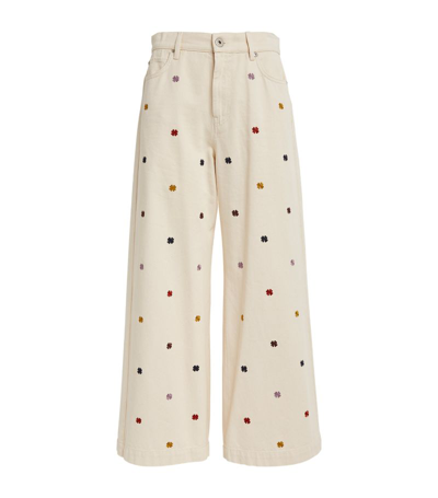 Shop Weekend Max Mara Embroidered Oggeri Jeans In White