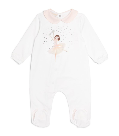 Shop Bimbalò X Harrods Ballerina Embellished All-in-one (1-12 Months) In White