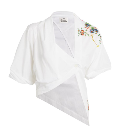Shop Vivienne Westwood Cotton Natalia Shirt In White