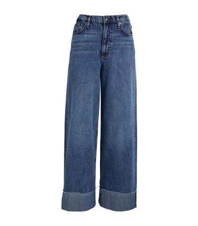 Shop Rag & Bone Sofie Wide-leg Ankle Jeans In Blue