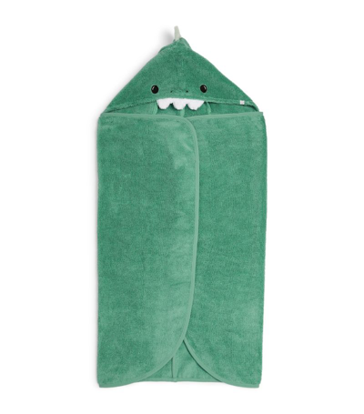 Shop Mori Dinosaur Hooded Towel In Multi