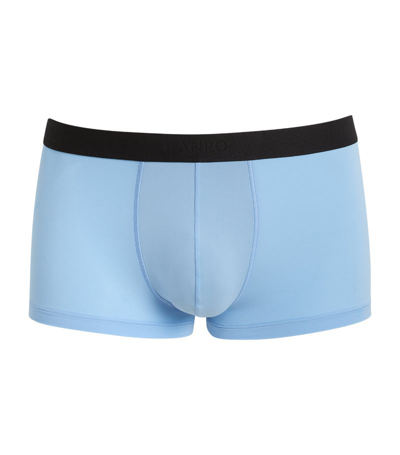 Shop Hanro Micro Touch Trunks In Blue