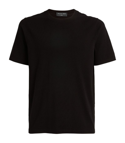 Shop Falke Knitted T-shirt In Black