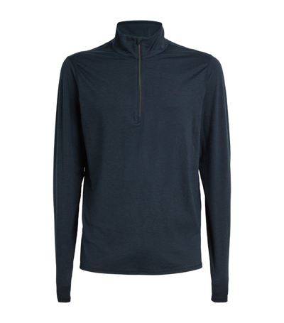 Shop Vuori Ease Performance 2.0 Half-zip Sweatshirt In Navy