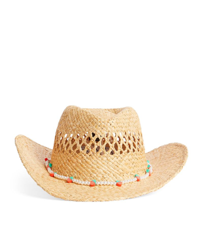 Shop Bonita Strawberry Cowboy Hat In Beige