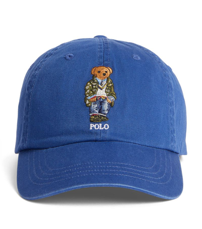 Shop Polo Ralph Lauren Polo Bear Baseball Cap In Blue