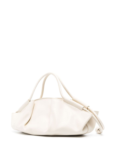 Shop Loewe Paseo Small Leather Handbag In White