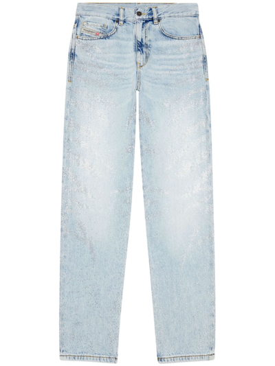 Shop Diesel Denim Cotton Jeans In Blue