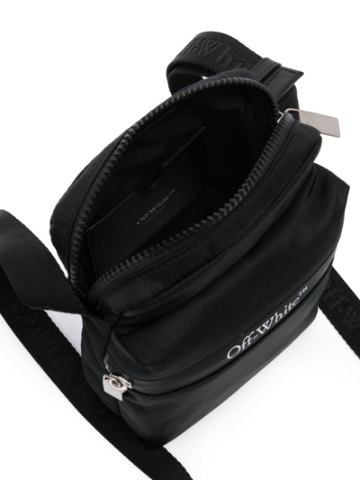 Shop Off-white Nylon Crossbody Bag In Black