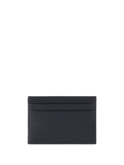 Shop Off-white Logo Leather Card Case In Black