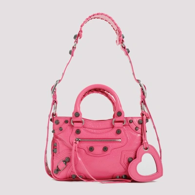 Shop Balenciaga Neo Cagole S Tote Bag Unica In Bright Pink