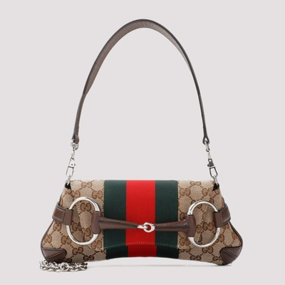 Shop Gucci Handbag Unica In Beige Ebony