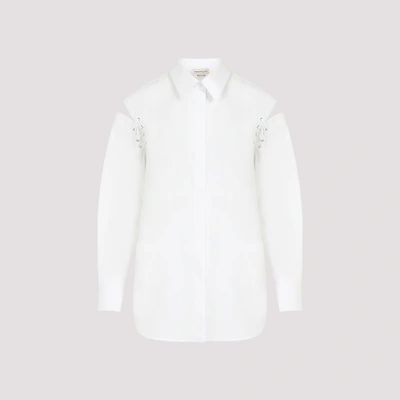 Shop Alexander Mcqueen Shirt 40 In Optical White