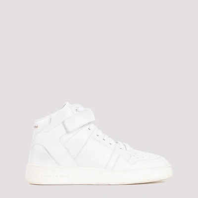 Shop Saint Laurent Jefferson Sneakers 43+ In Blanc Optique