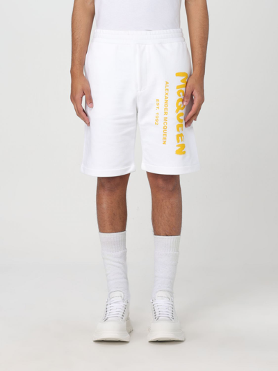 Shop Alexander Mcqueen Short  Men Color White